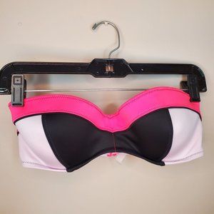 Victoria Secret Swim Top 34DD Pink Black